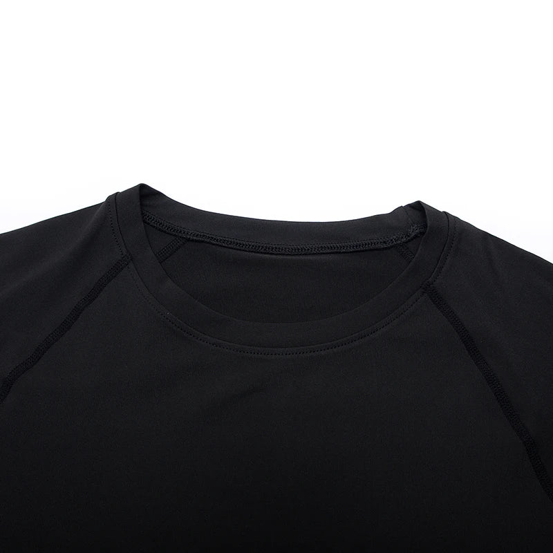 Camiseta de Compressão de Manga Longa Masculina – Top para Academia e Corrida